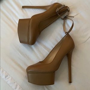 Olcay Gulson platform ankle strap platform pumps